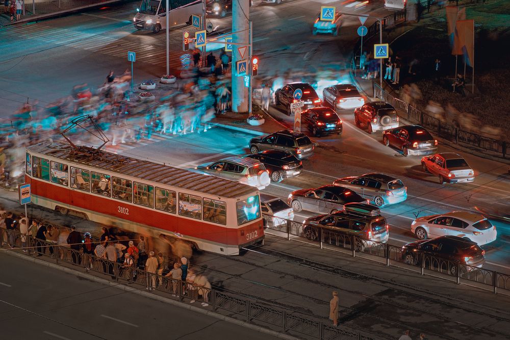 Ночной Магнитогорск