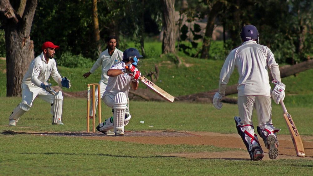 Sports persons on field