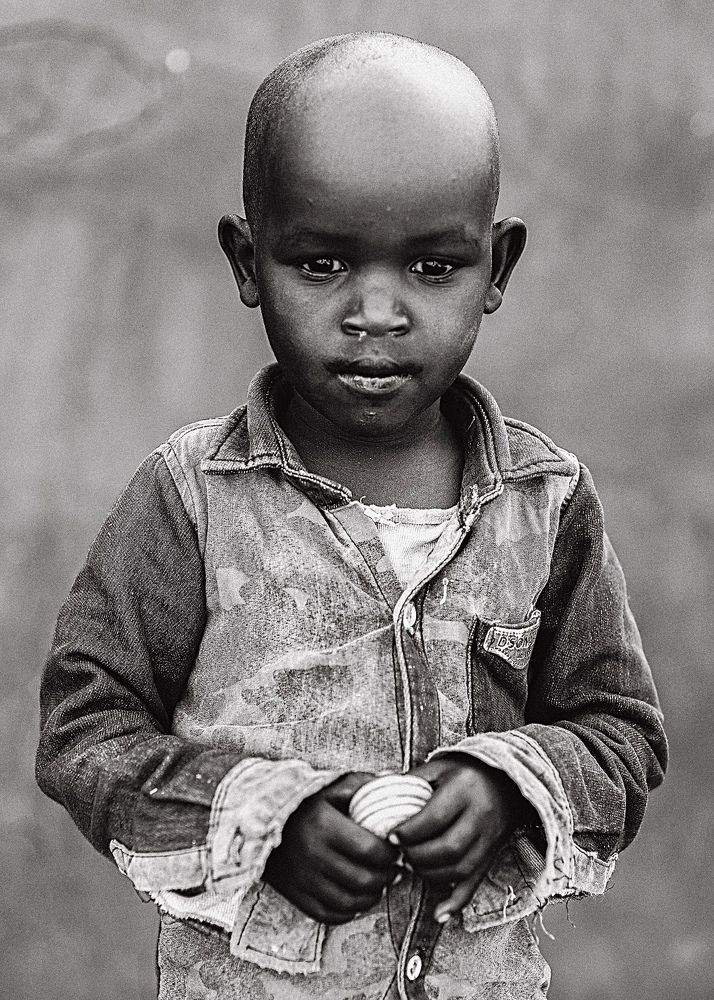Kid of Masai Mara tribe