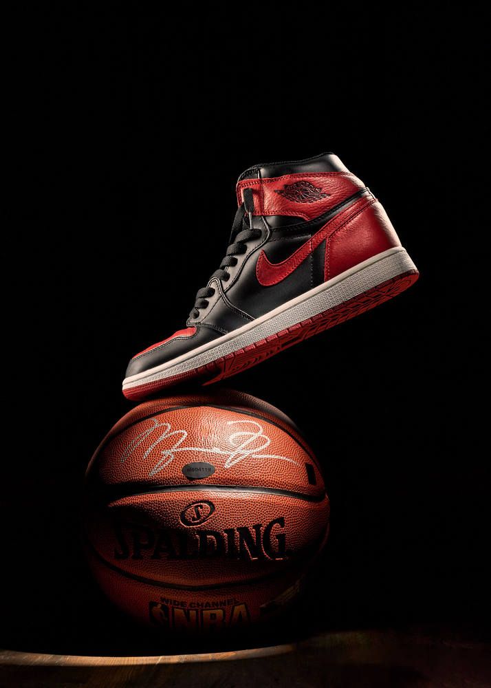 Air jordan 1 bred - still life product photography