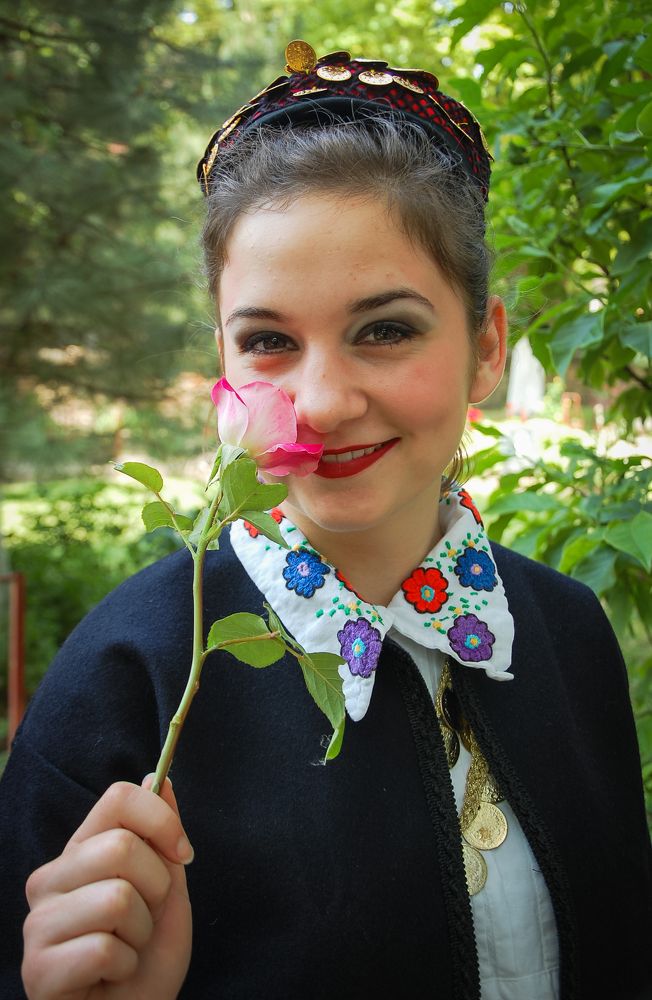 Girl with rose