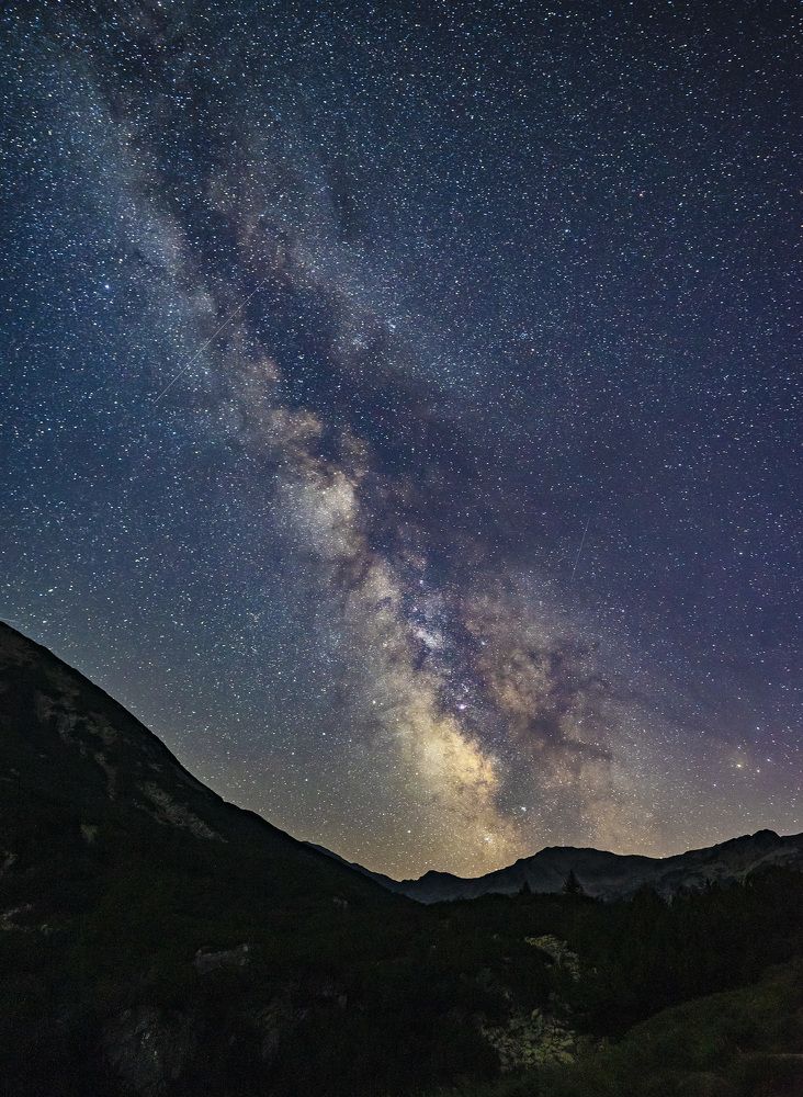 Stars over Pirin mountain