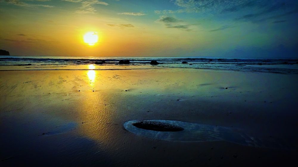 Creative photography butler sea beach