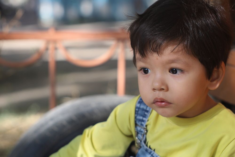 На детской площадке