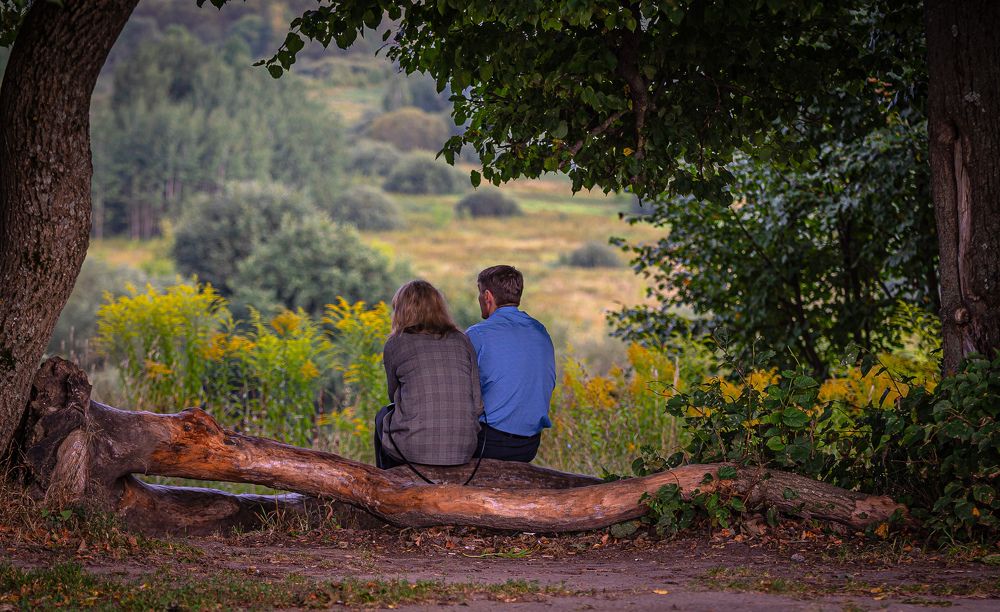 Когда  идёт дождь.