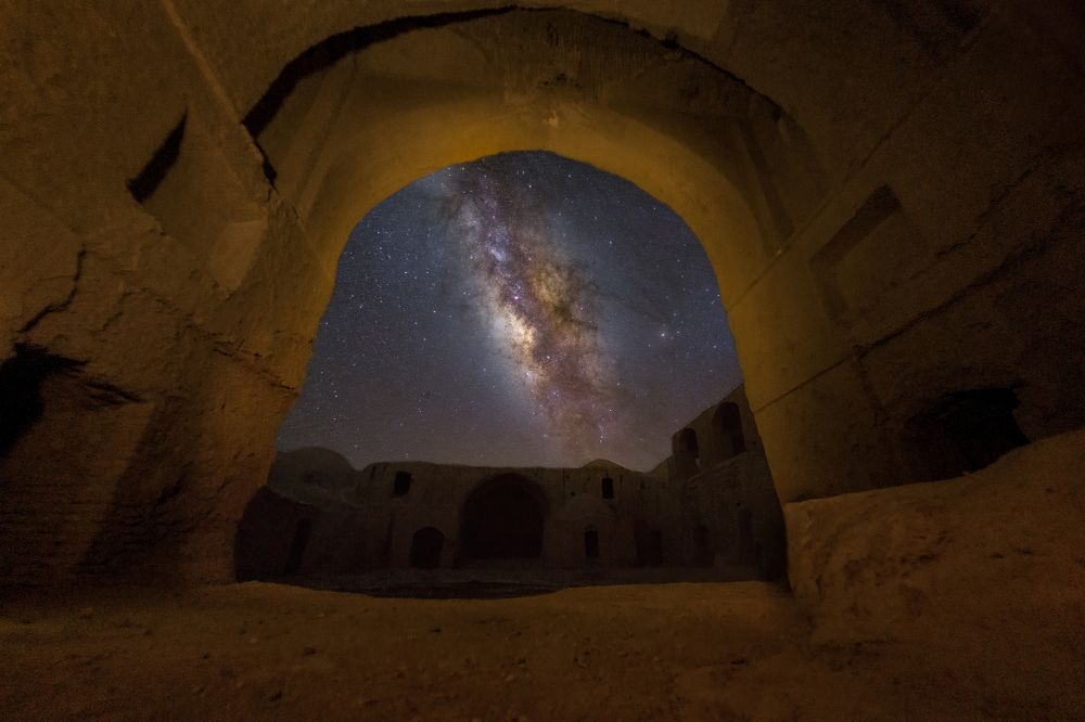 Rostam Castle And Milky Way