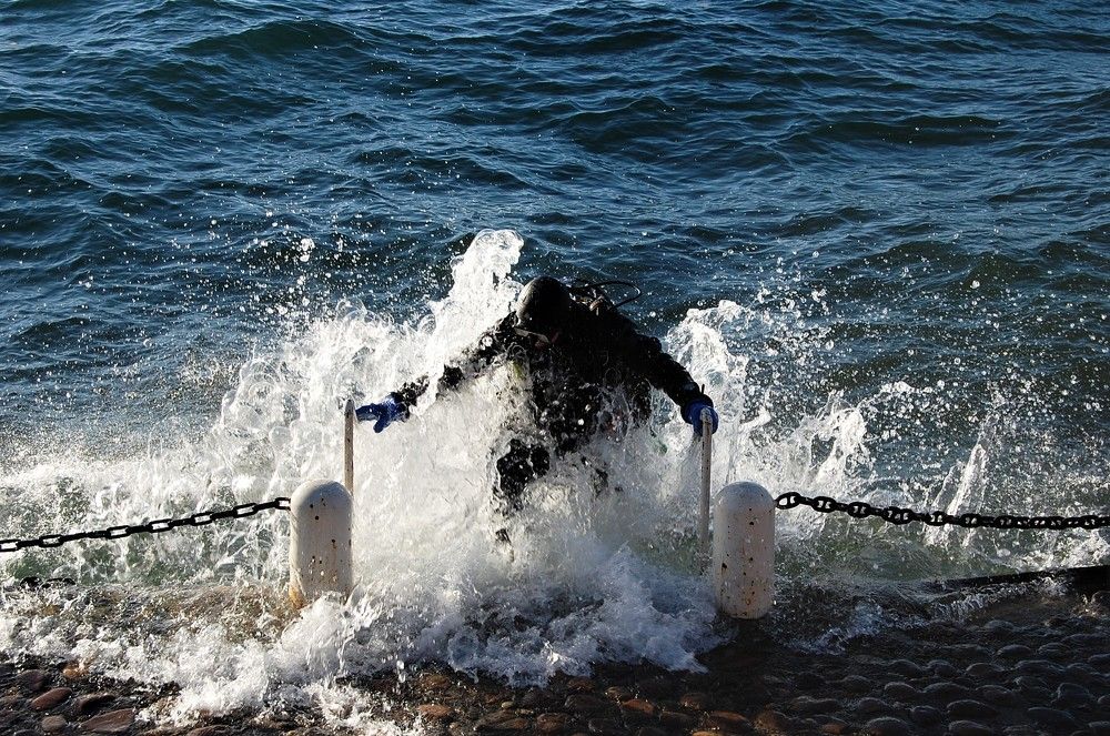 Шторм и дайвинг