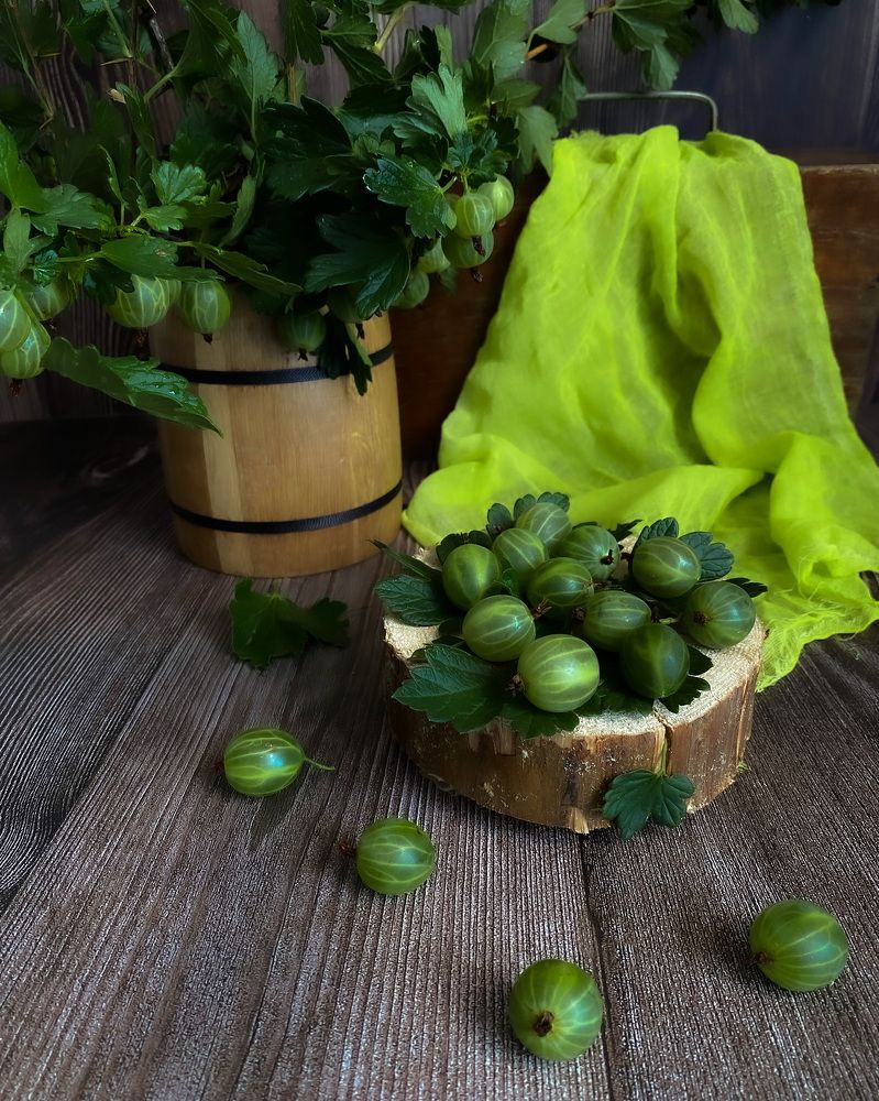 Летний натюрморт с крыжовником