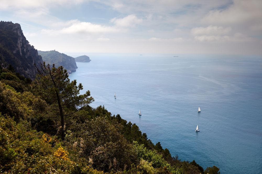 Sailing near Porto Venere, Ligure