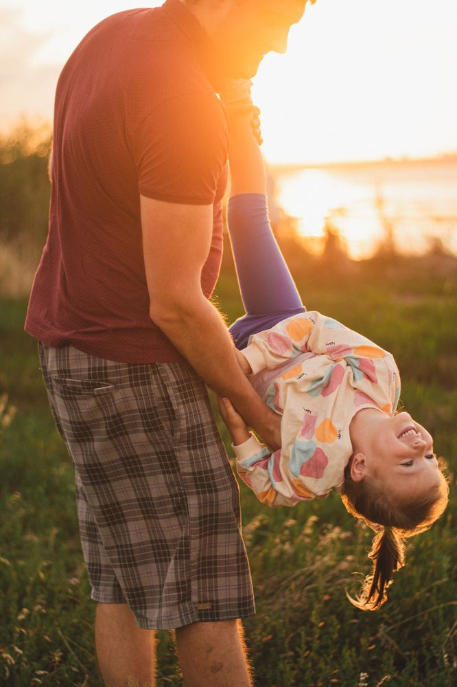 dad with daughter