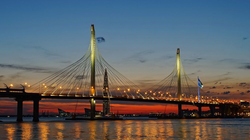 Огни большого города.