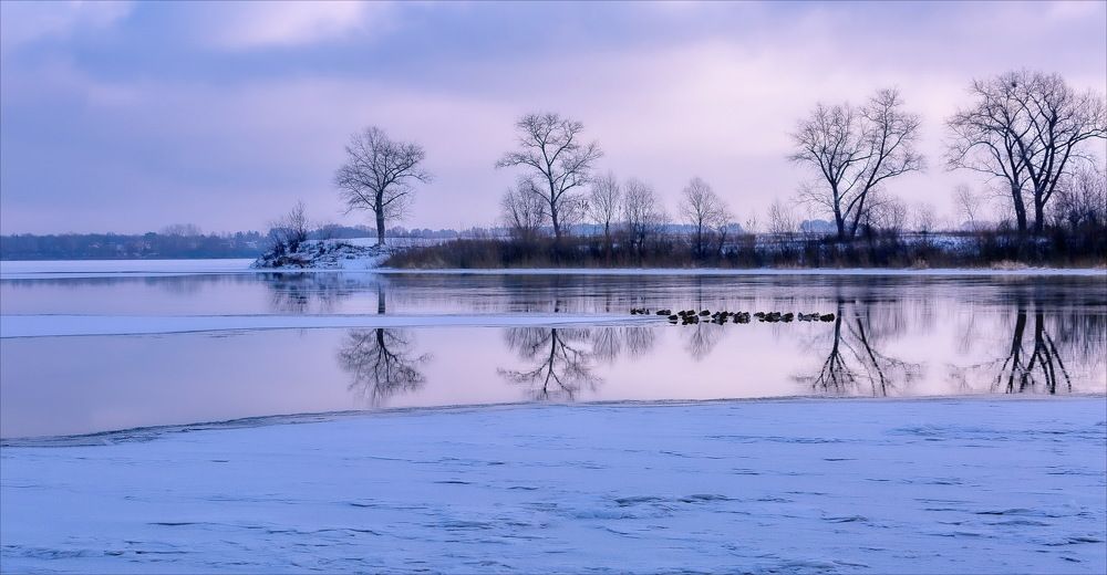 Вечер...Холодно...Январь...