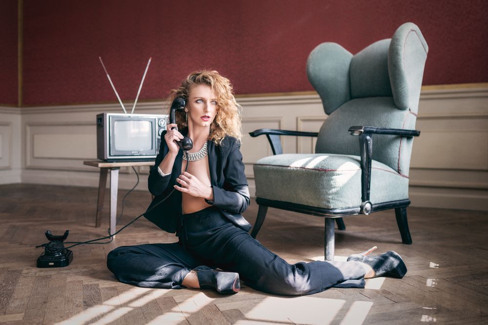 talking on the phone