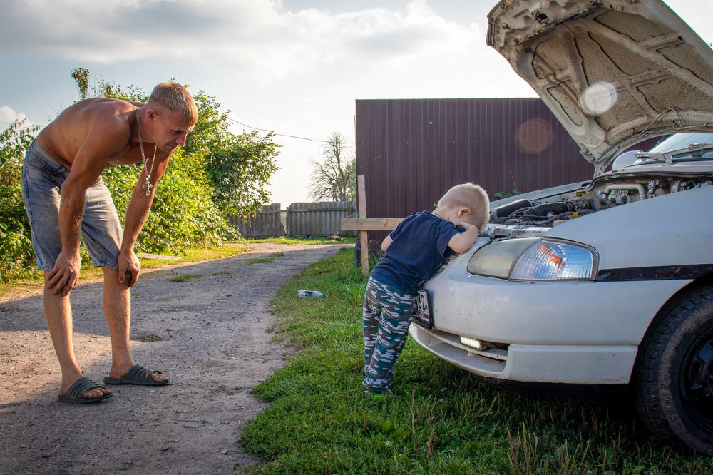 Папа с сыном