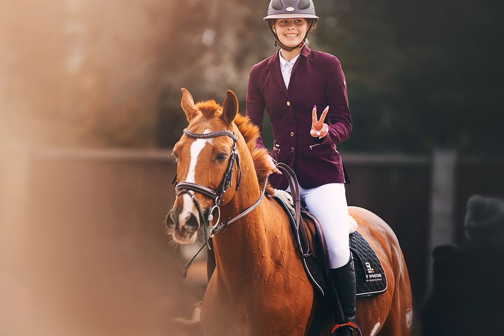 The smile of victory.