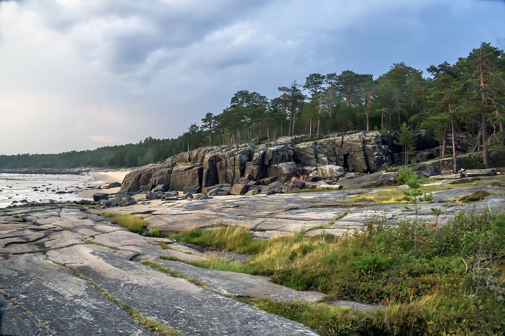 На острове Кий.