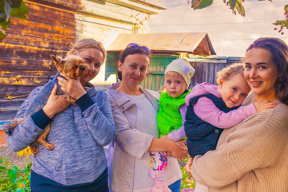 Мамы и их детки.