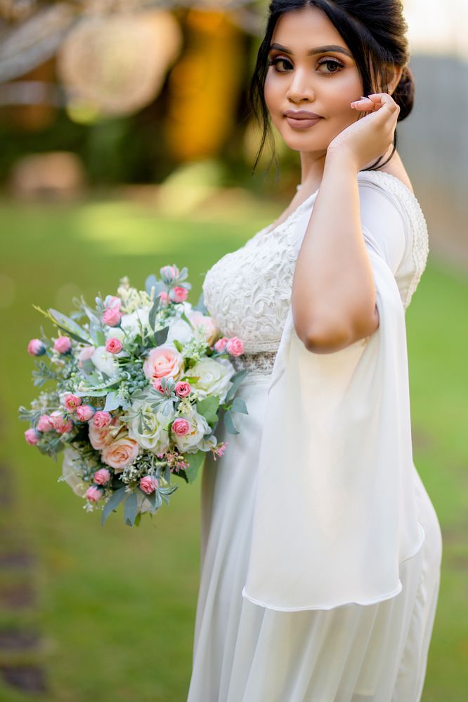 WOMAN PORTRAIT WITH FLOWERS
