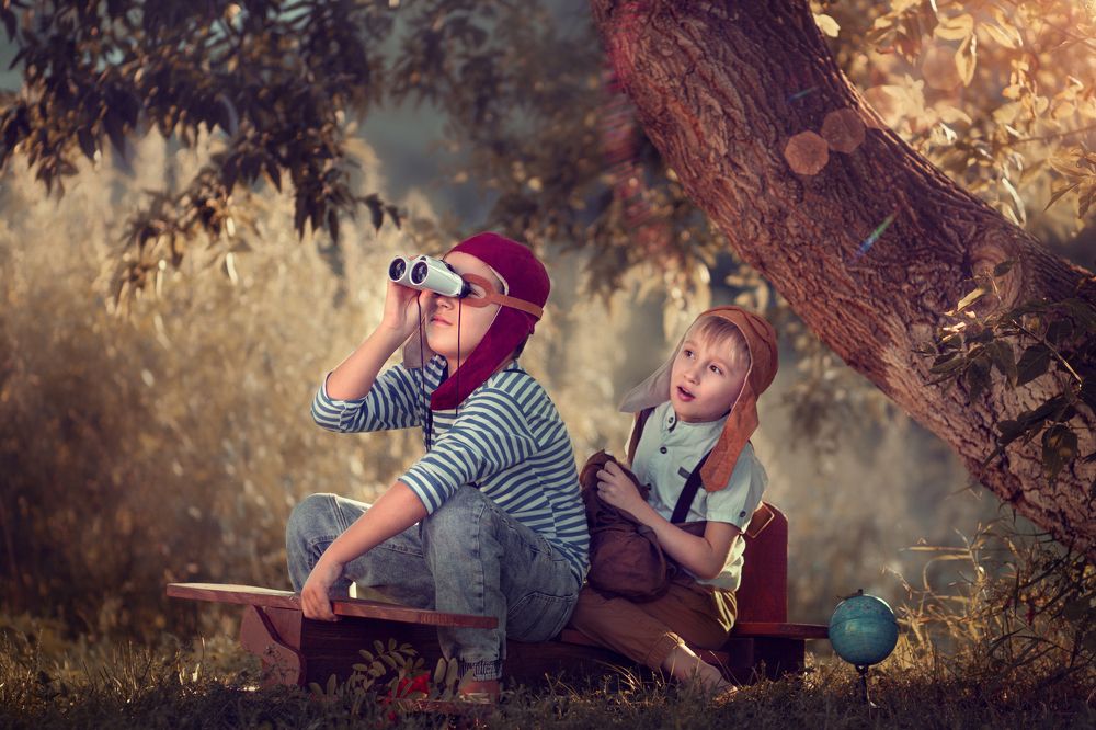 Маленькие авиаторы.