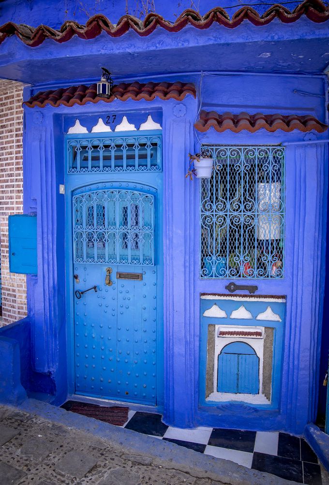 The blue door