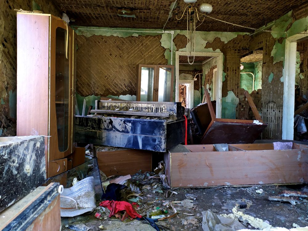 Здесь прошла вода