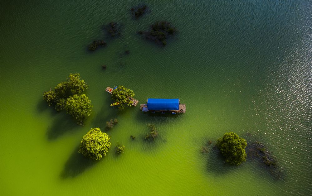 Floating season in Dong Lam