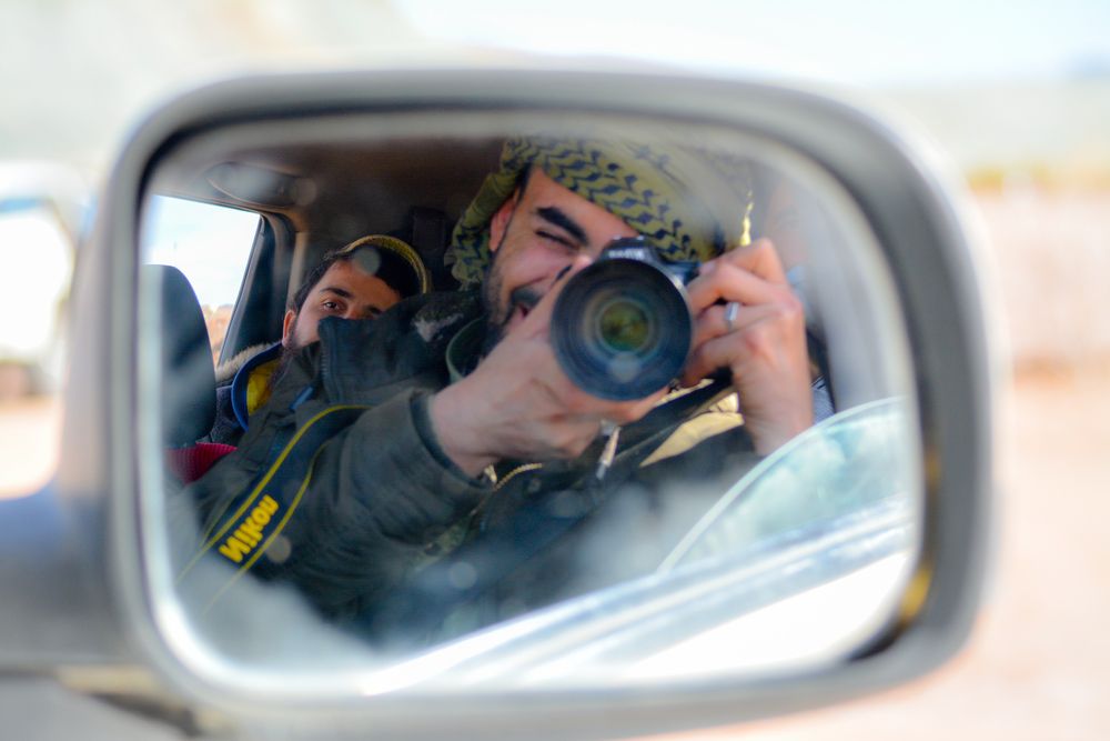 de l'intérieur de la voiture
