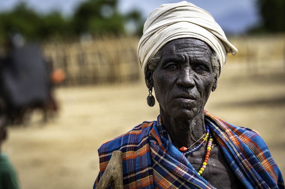 Ethiopia | A portrait of a man from the Arbore Tribe