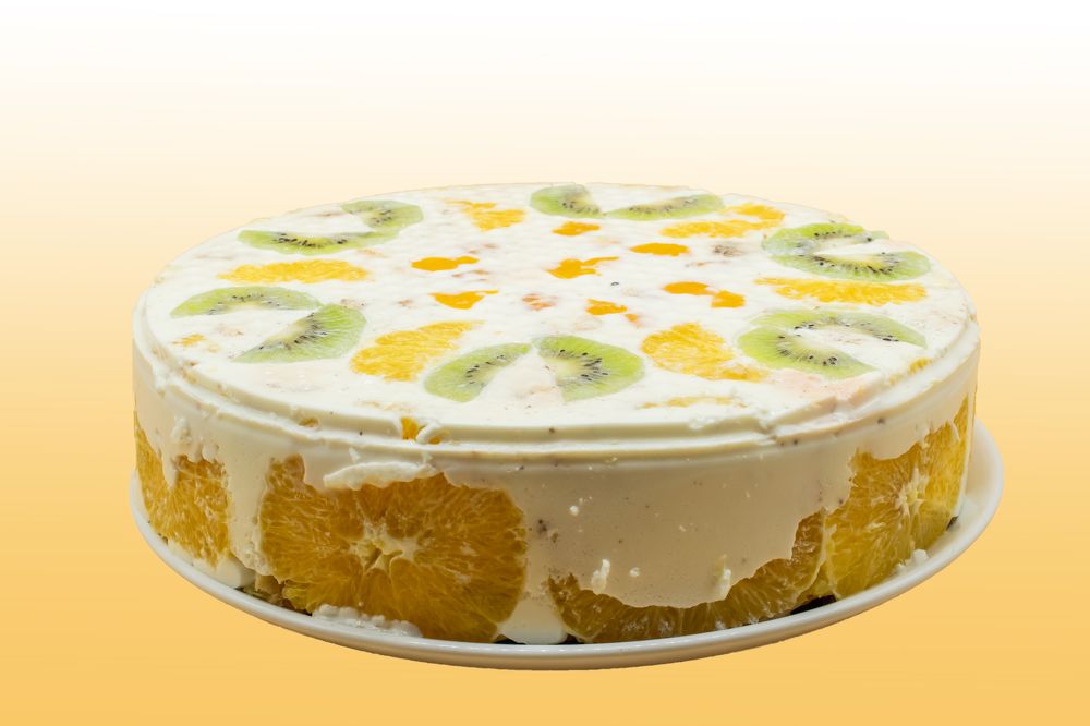 Холодный фруктовый торт