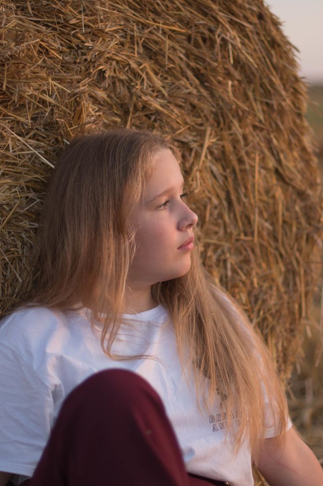 Закат в поле