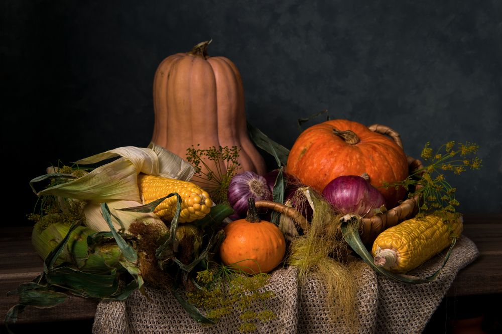 композиция с тыквой