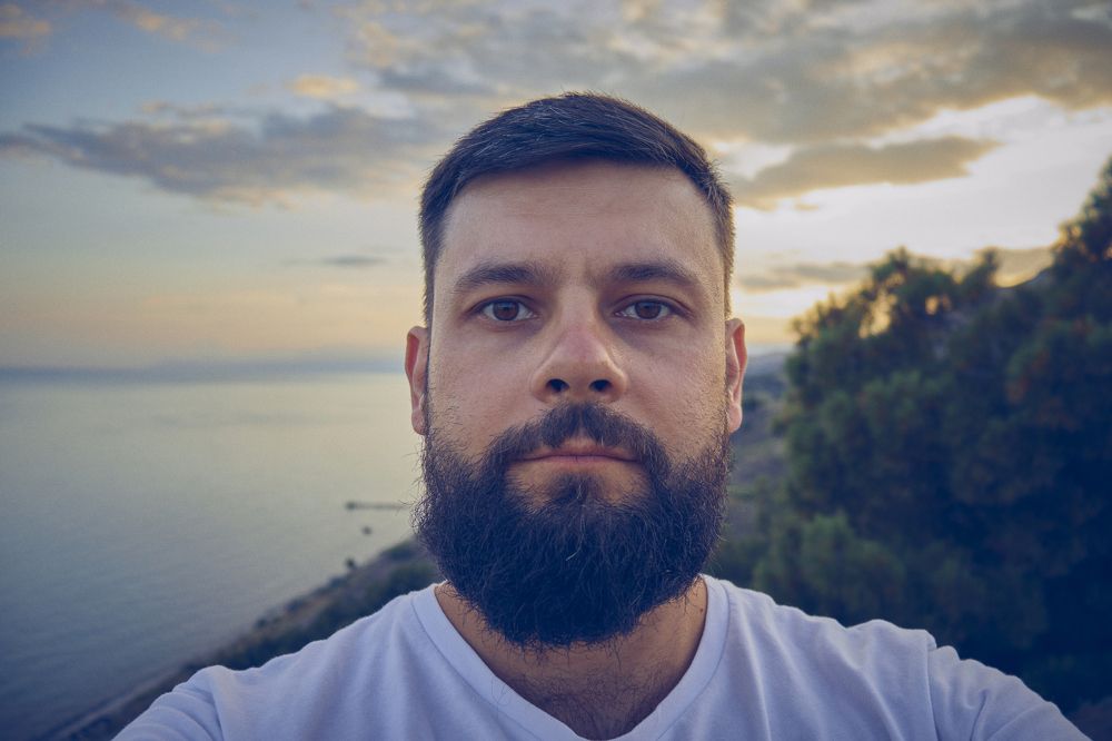 Я, закат и море