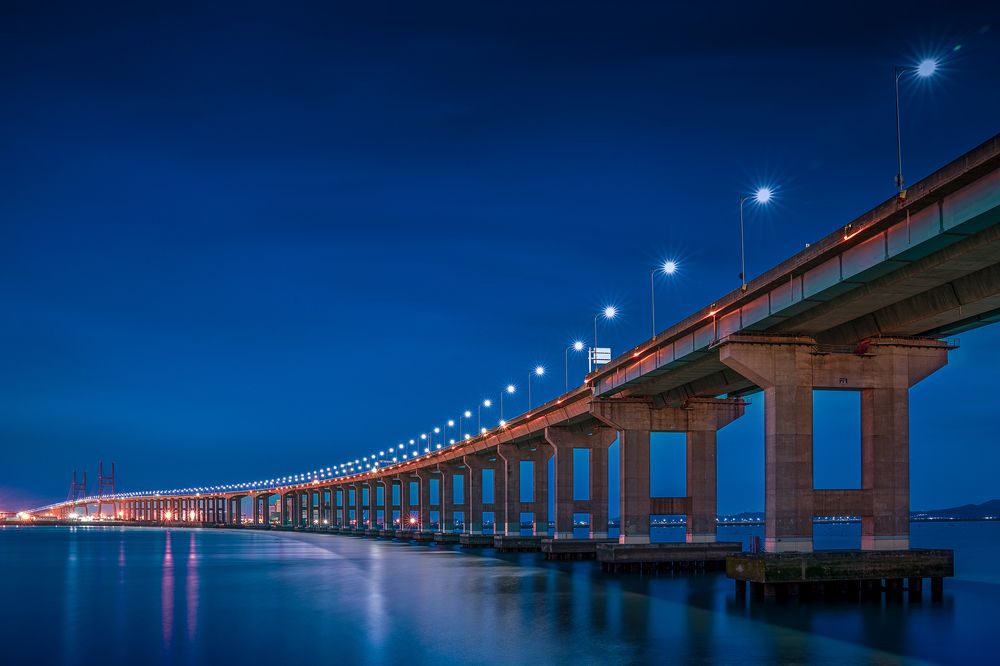 Nightscape of Seohae Grand Bridge