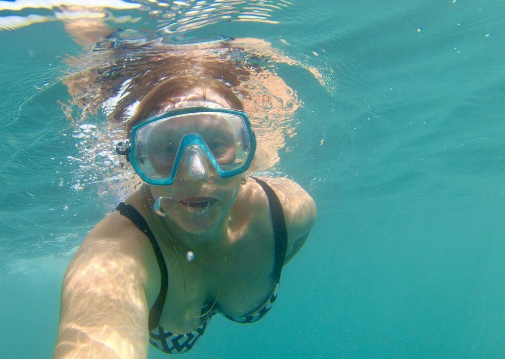 Моё подводное селфи.