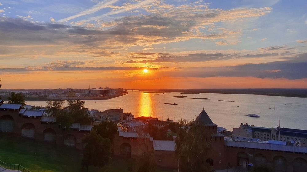 Закат над Волгой