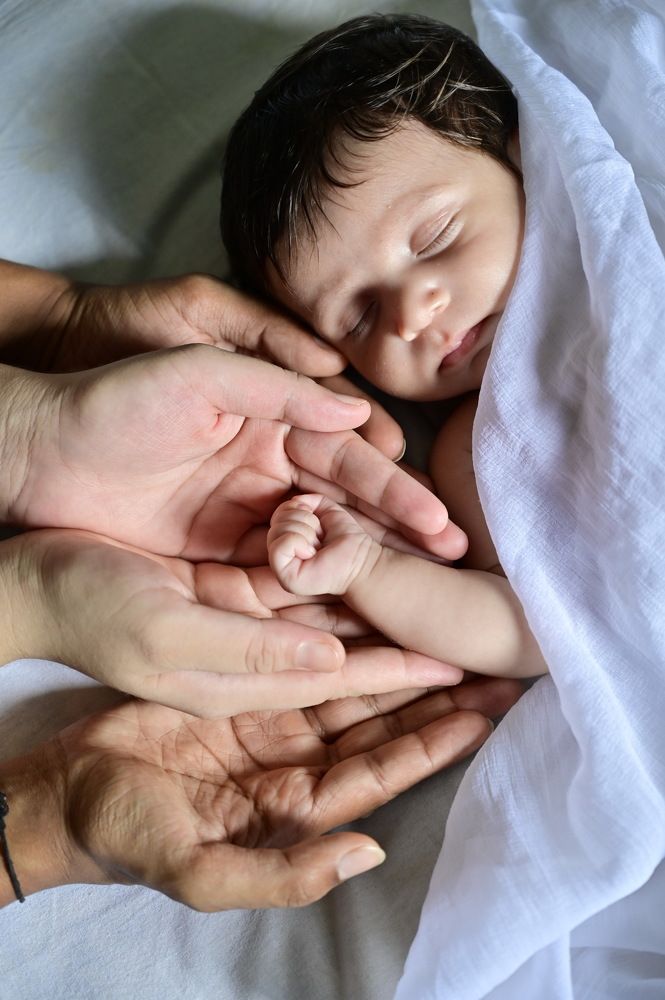 My mom and dad with me even when I'm sleeping.