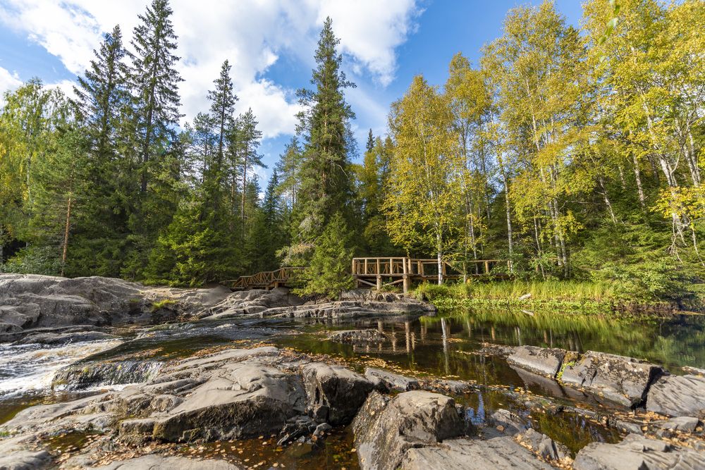 Рускеальские водопады.