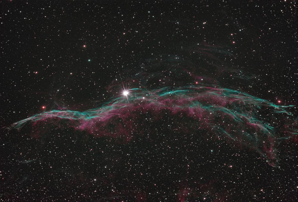 Волокнистая туманность Вуаль в Лебеде. NGC 6960.