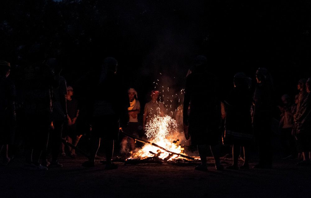 Camp-fire