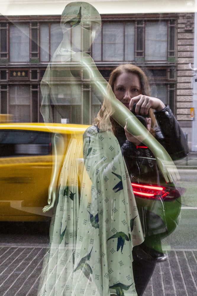 Self portrait, street style