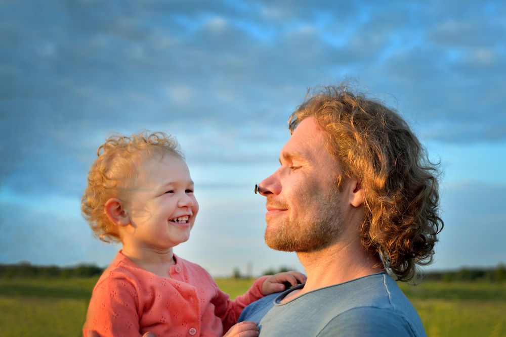 Папа и мотылёк