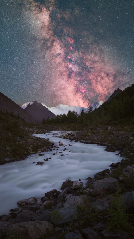 Белая река и Млечный путь