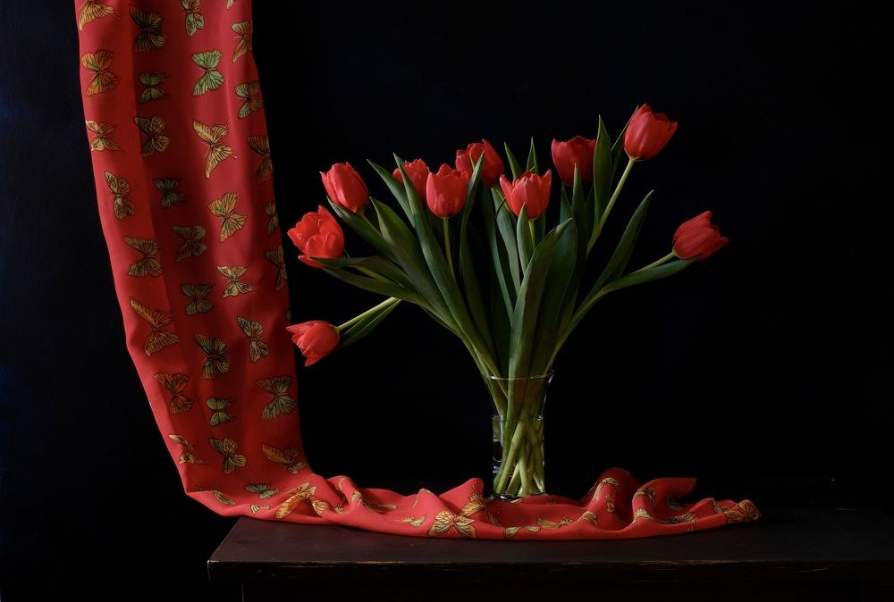 Красные тюльпаны