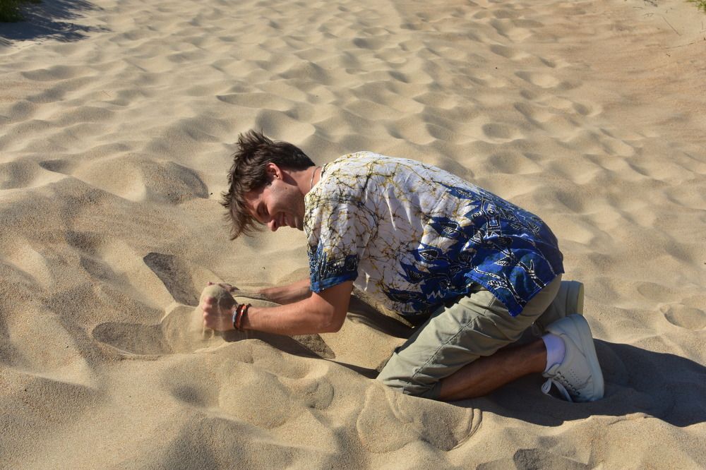 In the dunes