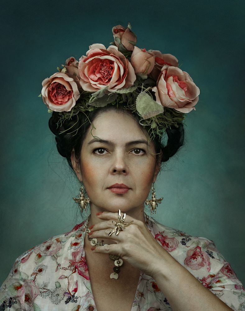 homage of a painting by Frida Kahlo