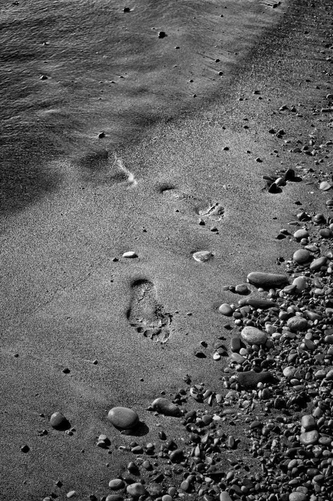 След на песке.