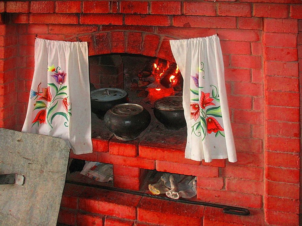 Огонь в печи