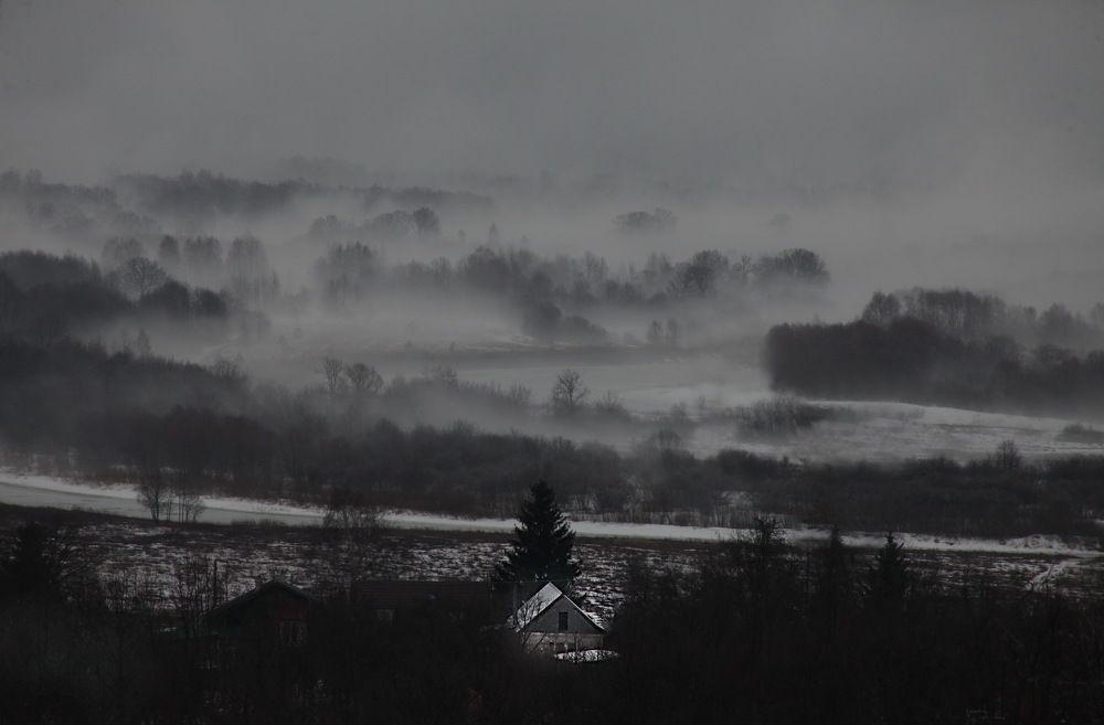 Туман в пойме.