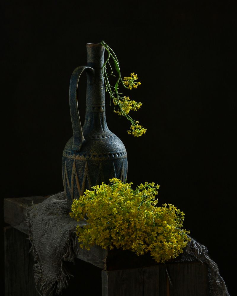 Цветёт сурепка золотистым цветом...