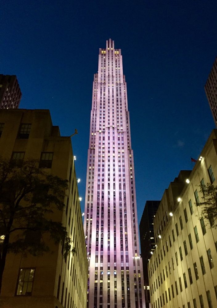 View at Rockefeller Center in New York City